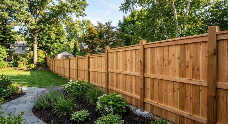 Cedar Fence Replacement in Roseville, CA