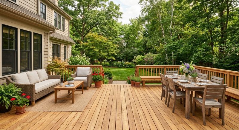 Wooden Patio Installation in Fairfield County, CT